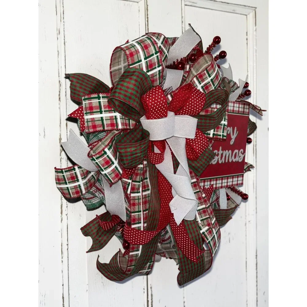 Merry Christmas Front Door Wreath